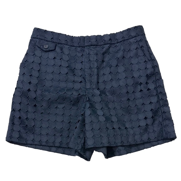 Banana Republic Navy Blue Tailored Eyelet Dress Shorts Sz 8‎ - Picture 1 of 5